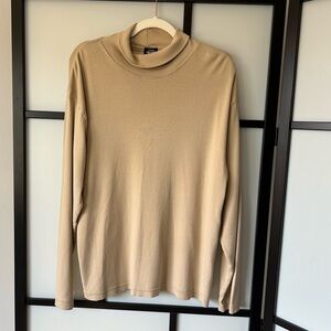 [Mp] Dockers Vintage Men’s Beige Turtleneck Long Sleeve Shirt